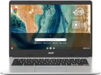 Acer Chromebook 315 CB315-3H-C7HM, Ordinateur Portable Tactile 15,6'' HD, PC Portable (Intel Celeron N4120, RAM 4 Go, 128 Go eMMC, UHD Graphics, Chrome OS), Laptop Gris, Clavier AZERTY (Français)